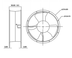 MF25090 Dimensions